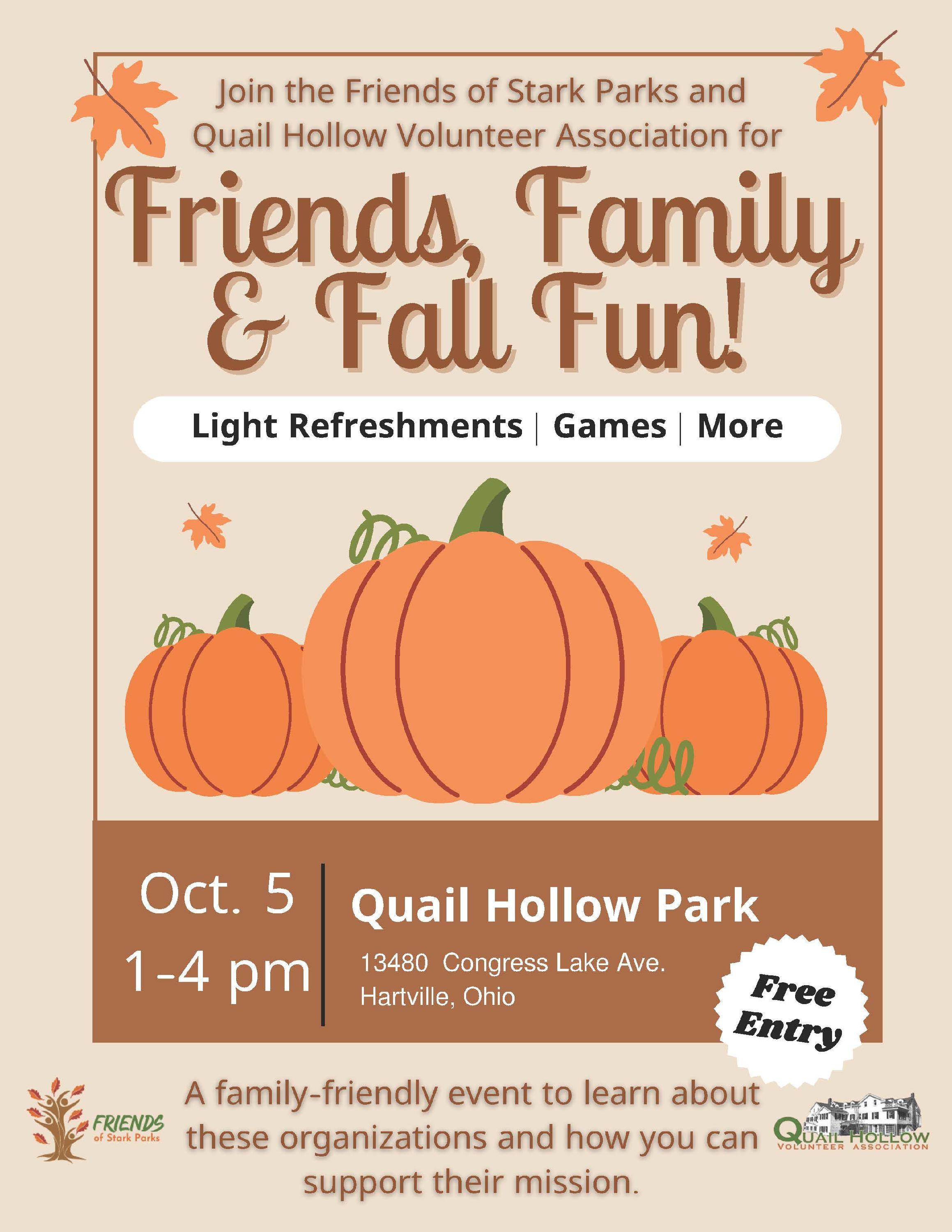 Flyer for Friends Fall Recruiting Event